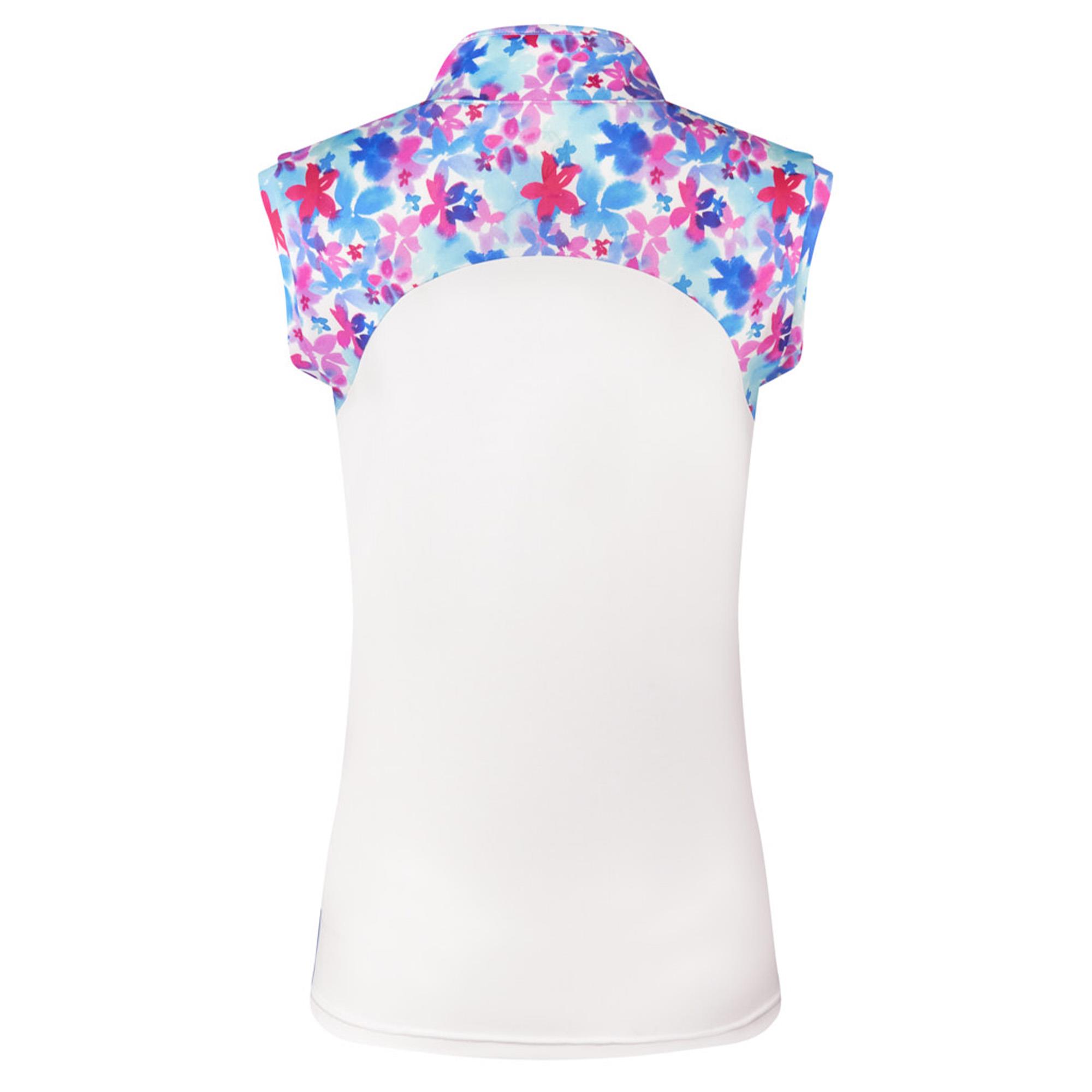Pure Golf Spirit Ladies Sleeveless Golf Polo Watercolour Daydream